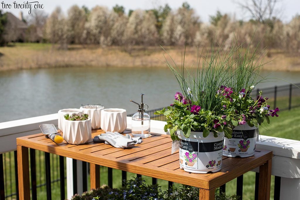Outdoor Potting Bench and Console Table