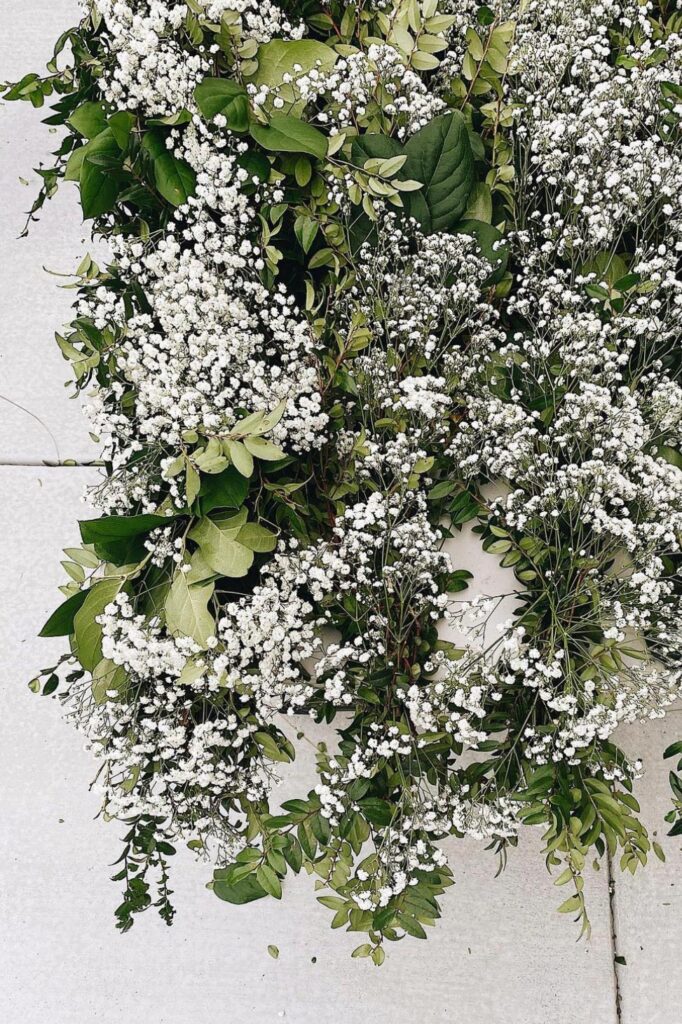 Baby's breath garland from Costco.com