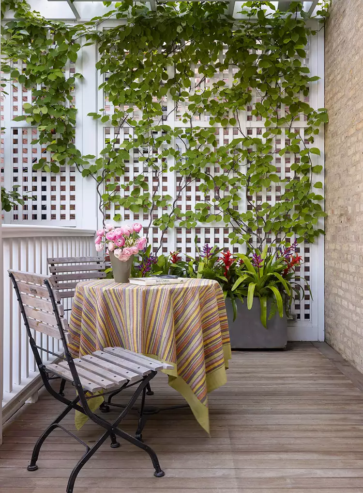 white lattice wall on deck by Werner Straube