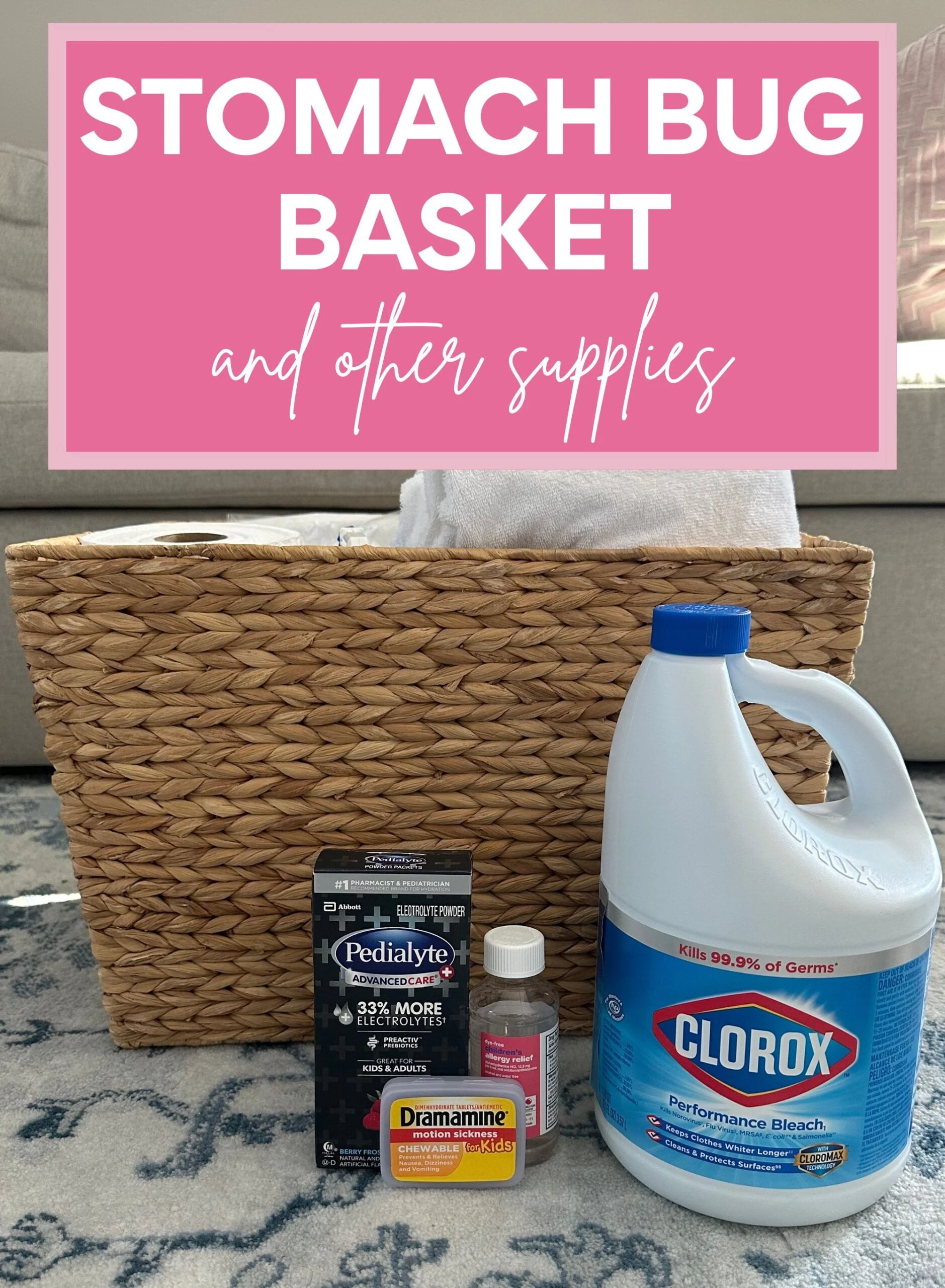 stomach bug supplies for the home