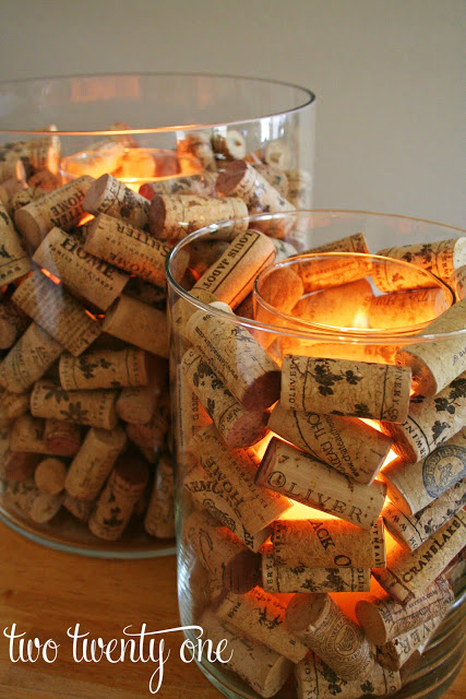 Wine Cork Candle Holder