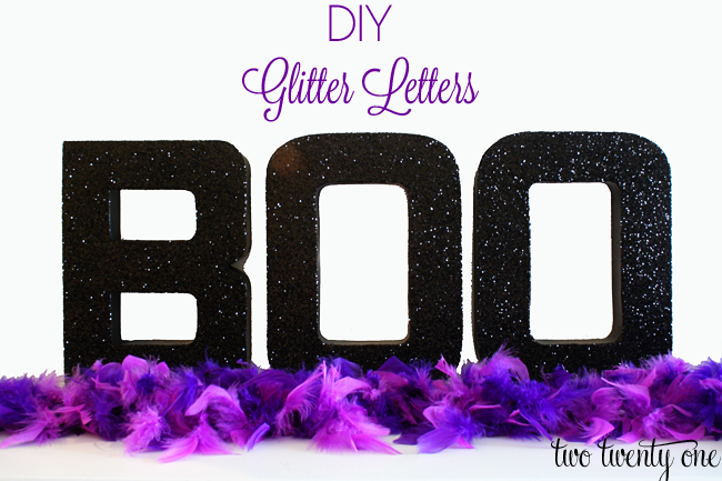 How to Make Glitter Letters