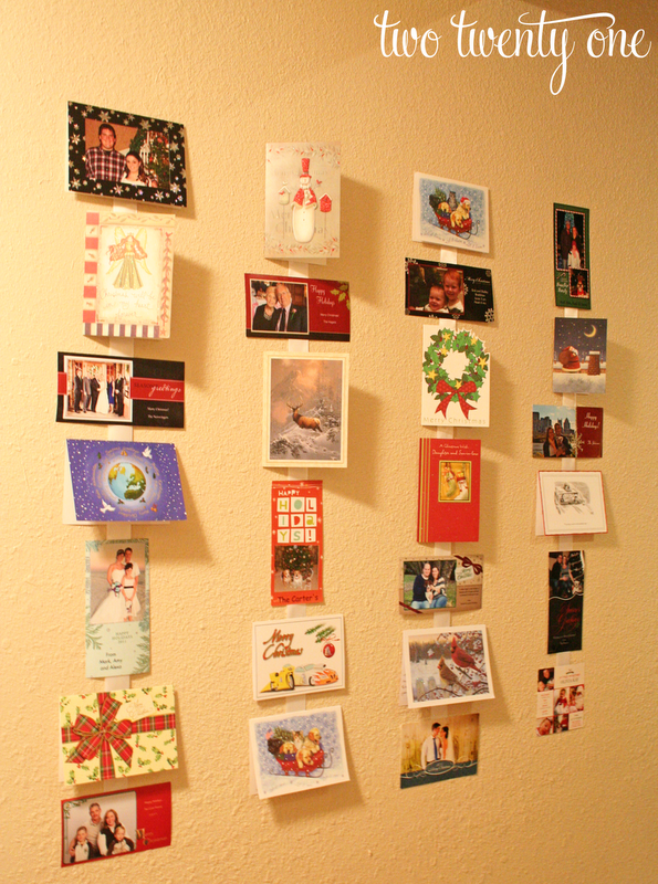 Simple Christmas Card Holder - Two Twenty One