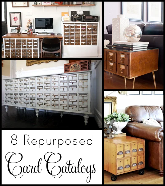 8 Repurposed Card Catalogs