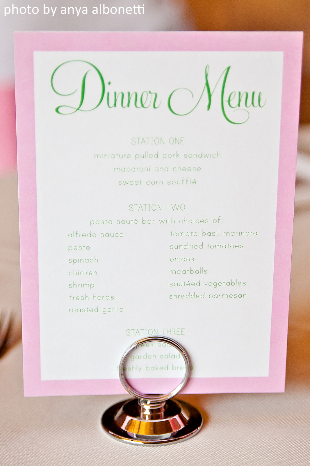 Our Wedding: Reception