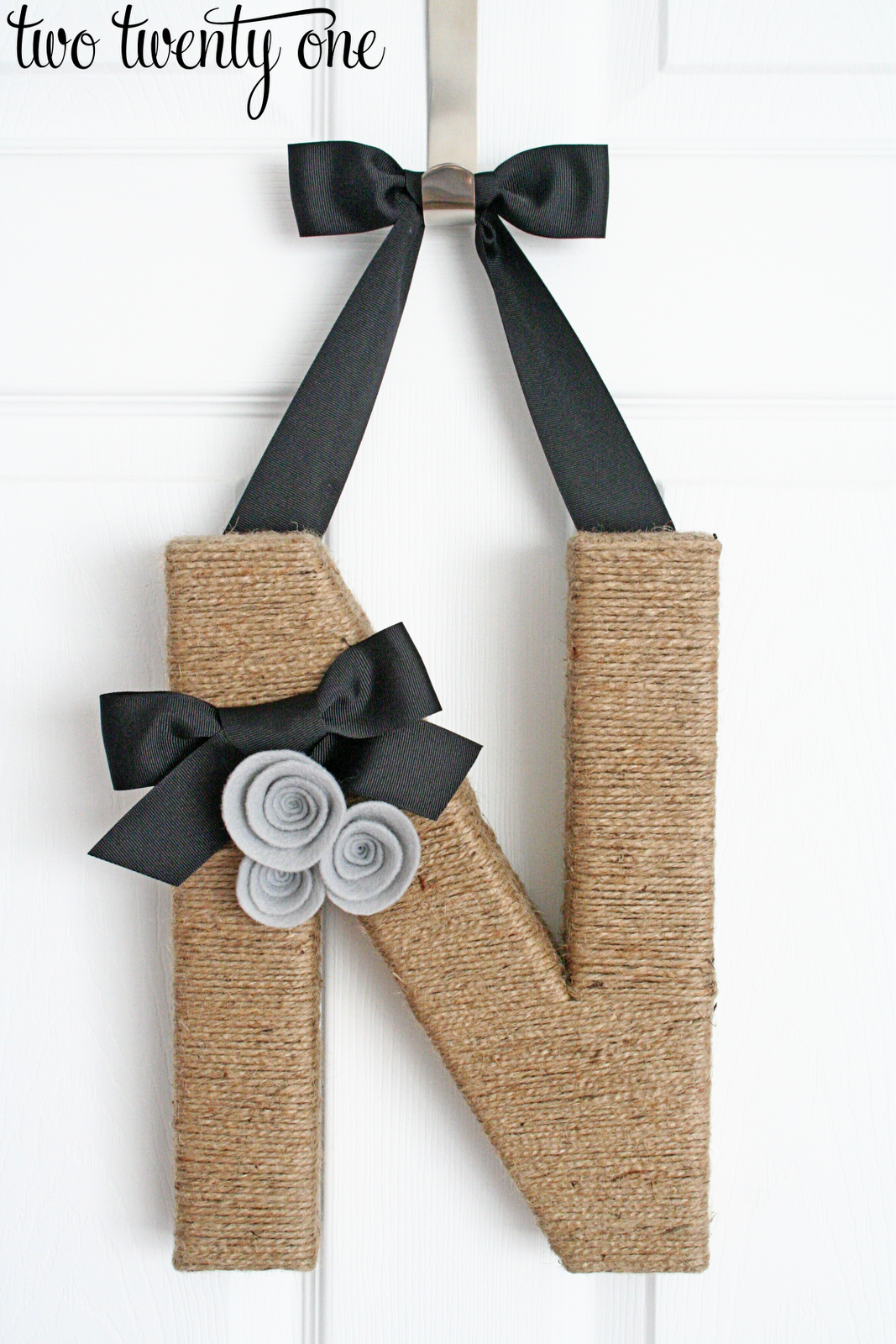jute wrapped monogram wreath diy two twenty one 60 inch outdoor christmas wreath